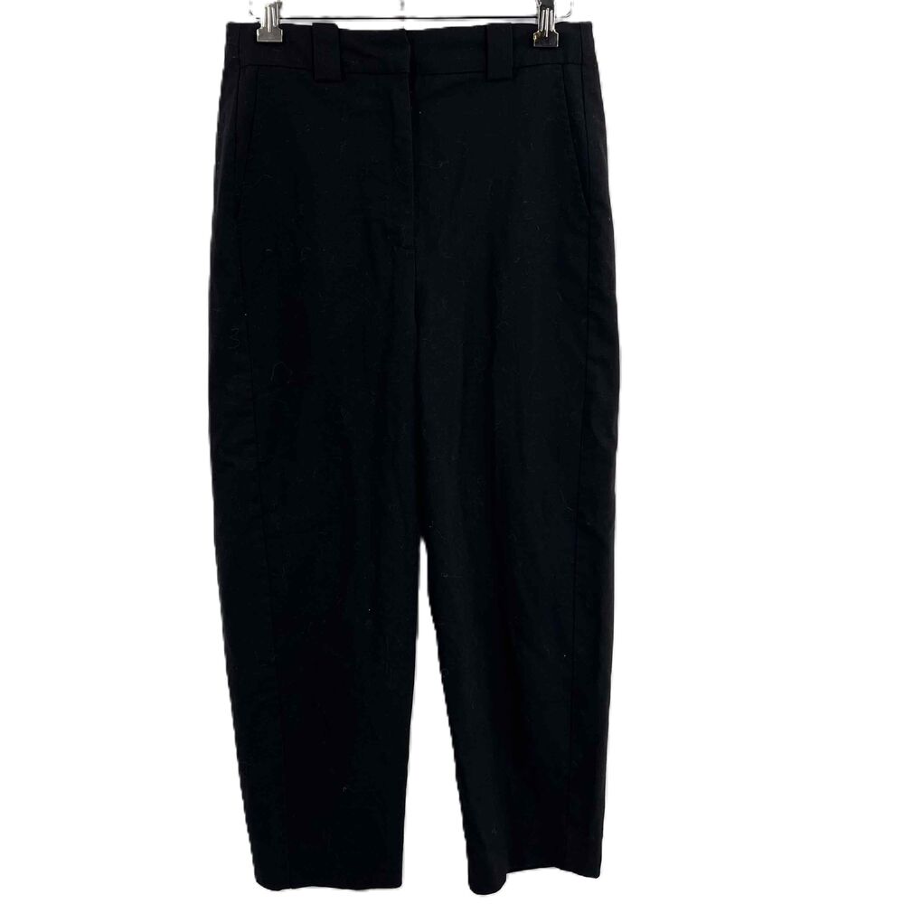 Frank And Oak Black Ankle Pants Lined Straight Leg Alice Style Womens Size 4